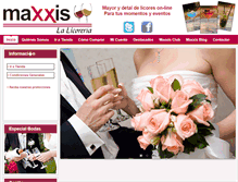 Tablet Screenshot of maxxislalicoreria.com